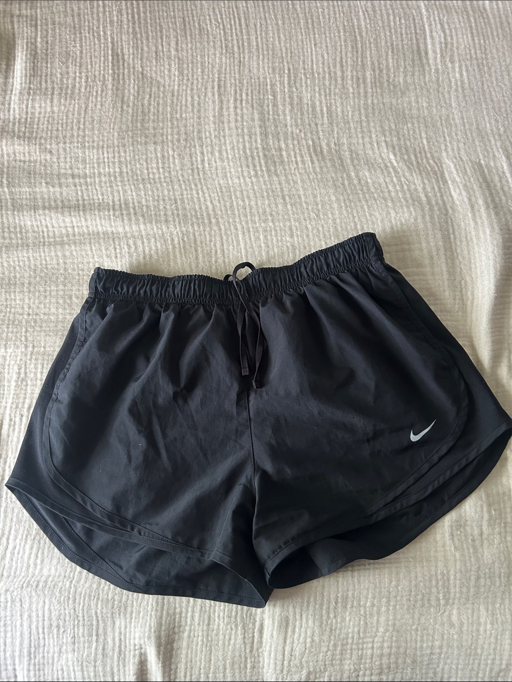 Nike Black Women's Athletic Running Shorts with Swoosh